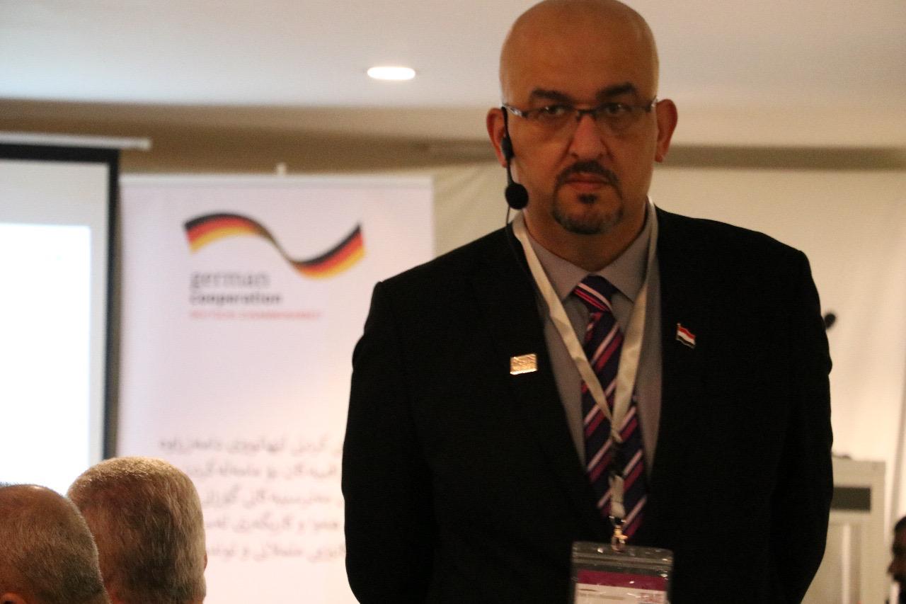 Ammar Zakri presenting at GIZ event